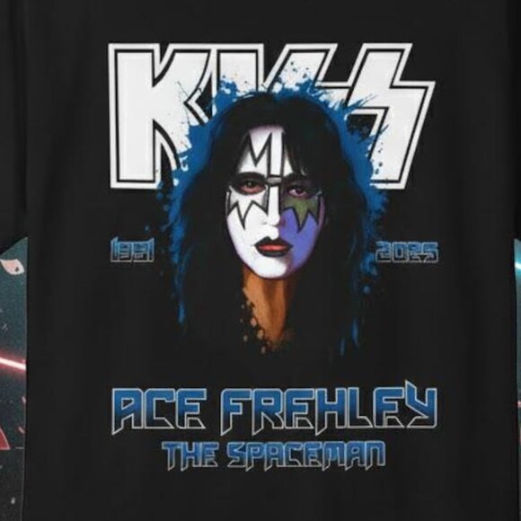 Ace Frehley RIP Tee Retro Rock Legend Tribute T-Shirt Classic Music F166 - Picture 2 of 5
